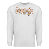 Oatmeal Heather retro mama Premium Sweatshirt - MaliasSmallBusiness