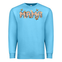 Ocean Blue retro mama Premium Sweatshirt - MaliasSmallBusiness