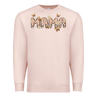 Pale Pink retro mama Premium Sweatshirt - MaliasSmallBusiness