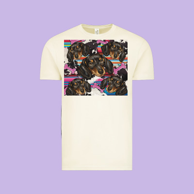 Dachshund Vintage Tee Designed By Barkaloodesign