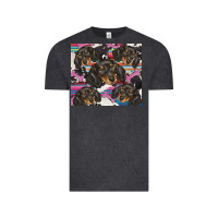 Vintage Black dachshund Vintage Tee - BarkalooDesign