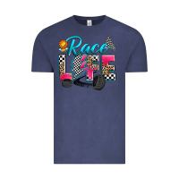 Vintage Denim race life Vintage Tee - Zillion Design Studio