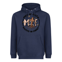 Navy man of faith Heavyweight Hoodie - MaliasSmallBusiness
