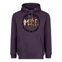 Plum man of faith Heavyweight Hoodie - MaliasSmallBusiness