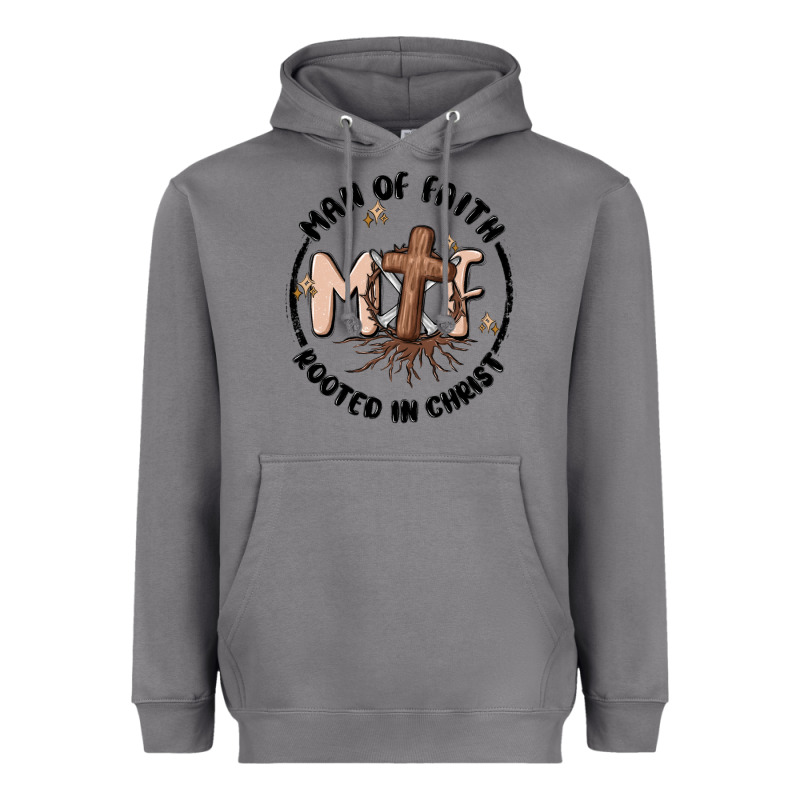 Man Of Faith Heavyweight Hoodie by MaliasSmallBusiness | Teevron
