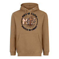 Toasted Coconut man of faith Heavyweight Hoodie - MaliasSmallBusiness