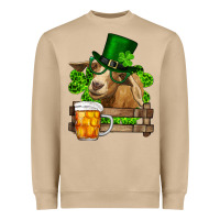 Mushroom st. patrick's day goat and beer Heavyweight Sweatshirt - RanaPortraitStore