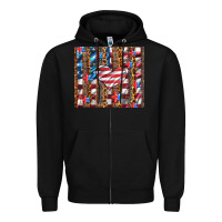 Black western usa flag heart and stars tumbler Zipper Hoodie - Artiststas