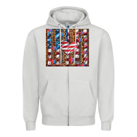 Dove Grey western usa flag heart and stars tumbler Zipper Hoodie - Artiststas