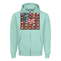 Seafoam western usa flag heart and stars tumbler Zipper Hoodie - Artiststas