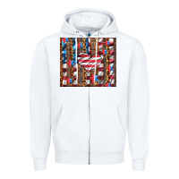 White western usa flag heart and stars tumbler Zipper Hoodie - Artiststas