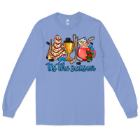 Colony Blue tis the season hockey and Christmas Long Sleeve Tee - AdoDesignShop