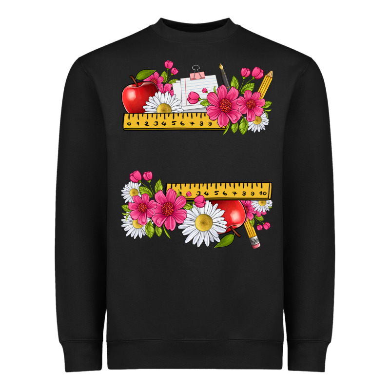 Floral Teacher Heavyweight Sweatshirt by texasbilliewilder | Teevron