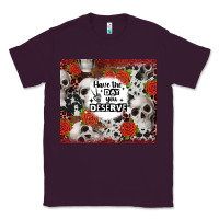 Plum have the day you deserve skull and rose Classic Tee - JahusDesignShop
