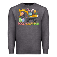 Charcoal Heather eggs cavator easter Premium Sweatshirt - MaliasSmallBusiness
