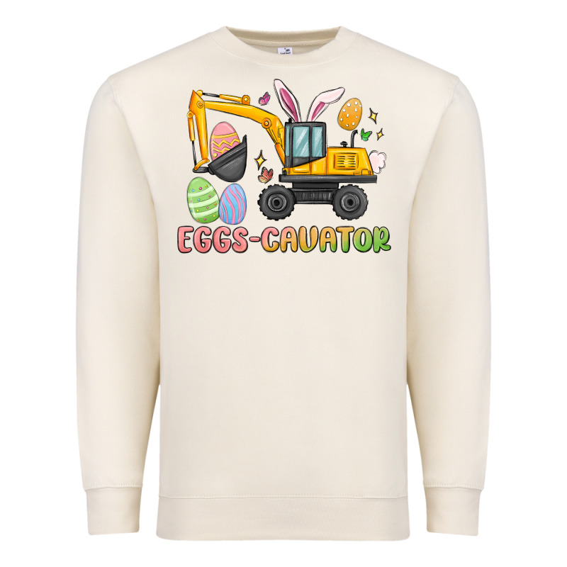 Eggs Cavator Easter Premium Sweatshirt by MaliasSmallBusiness | Teevron