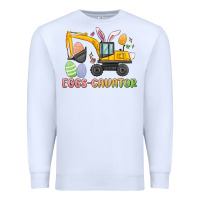 White eggs cavator easter Premium Sweatshirt - MaliasSmallBusiness