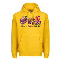 Lemon Peace Love Mardi Gras Premium Hoodie - BundleAndBundleShop
