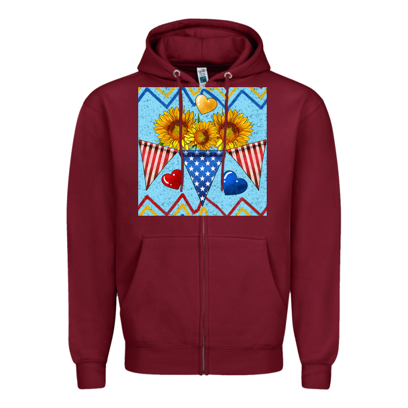 Patriotic Celebration Zipper Hoodie by BundleAndBundleShop | Teevron
