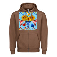 Chestnut patriotic celebration Zipper Hoodie - BundleAndBundleShop