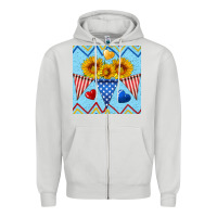 Dove Grey patriotic celebration Zipper Hoodie - BundleAndBundleShop