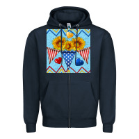 Navy patriotic celebration Zipper Hoodie - BundleAndBundleShop