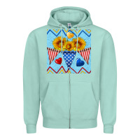 Seafoam patriotic celebration Zipper Hoodie - BundleAndBundleShop