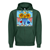 Sports Green patriotic celebration Zipper Hoodie - BundleAndBundleShop