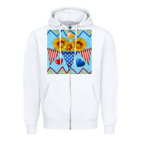 White patriotic celebration Zipper Hoodie - BundleAndBundleShop