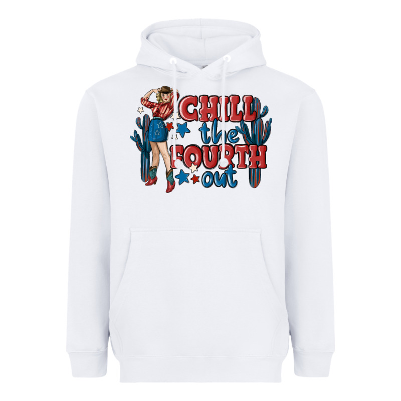 Chill The Fourth Out Malia Heavyweight Hoodie by MaliasSmallBusiness | Teevron