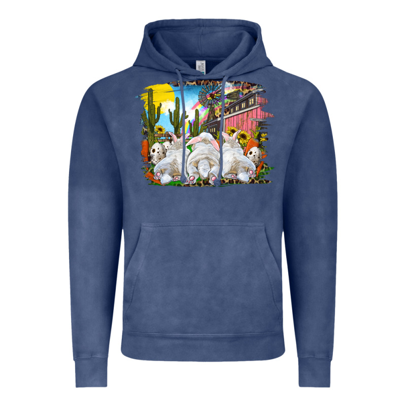 Easter Farm With Bunnies Vintage Hoodie by RanaPortraitStore | Teevron