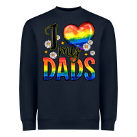 Navy i love my dads Heavyweight Sweatshirt - Zillion Design Studio
