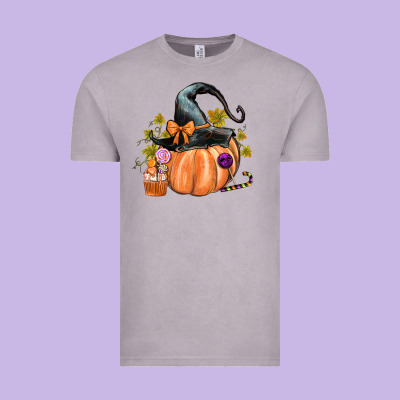 Kids Pumpkin With Halloween Vintage Tee Designed By Texasbilliewilder