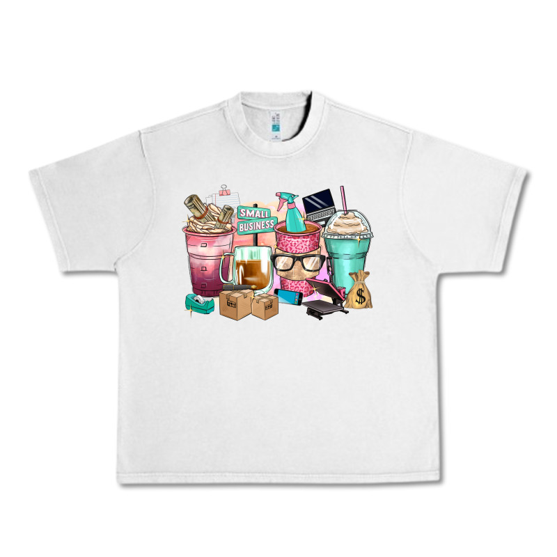 Small Business Coffee Cups Urban Heavy Tee by Zillion Design Studio | Teevron