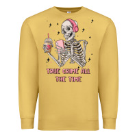 Antique Gold true crime all the time Premium Sweatshirt - MaliasSmallBusiness