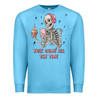 Ocean Blue true crime all the time Premium Sweatshirt - MaliasSmallBusiness