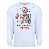 White true crime all the time Premium Sweatshirt - MaliasSmallBusiness