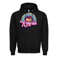 Black kinder Zipper Hoodie - JahusDesignShop