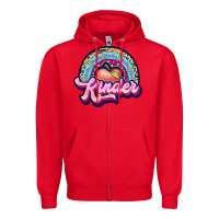Red kinder Zipper Hoodie - JahusDesignShop
