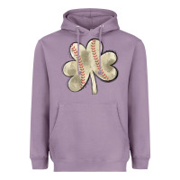 Lavender baseball distressed shamrock Heavyweight Hoodie - MaliasSmallBusiness