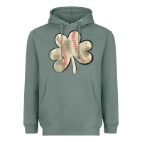 Sage baseball distressed shamrock Heavyweight Hoodie - MaliasSmallBusiness