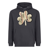 Smoke baseball distressed shamrock Heavyweight Hoodie - MaliasSmallBusiness