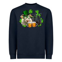 Navy st. patrick's day charolais and black angus cows Heavyweight Sweatshirt - RanaPortraitStore