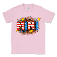 Bubblegum Pink usa mini  leopard background Classic Tee - AdoDesignShop