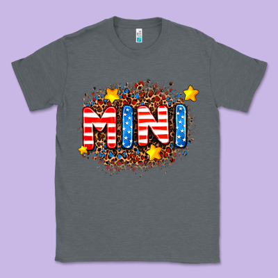 Usa Mini  Leopard Background Classic Tee Designed By Adodesignshop