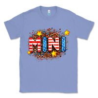 Colony Blue usa mini  leopard background Classic Tee - AdoDesignShop