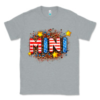 Heather Grey usa mini  leopard background Classic Tee - AdoDesignShop