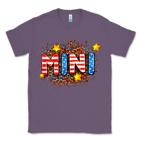 Lavender usa mini  leopard background Classic Tee - AdoDesignShop