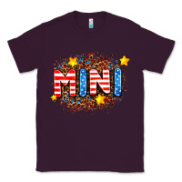 Plum usa mini  leopard background Classic Tee - AdoDesignShop