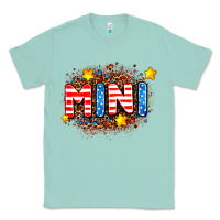 Seafoam usa mini  leopard background Classic Tee - AdoDesignShop